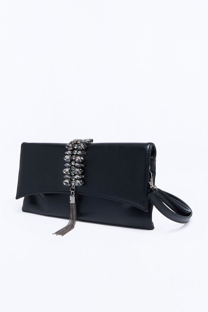 Spending All Your Money Faux Leather Crossbody Handbag - Black