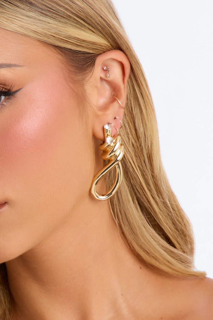Knot Yours Drop Earrings - Gold
