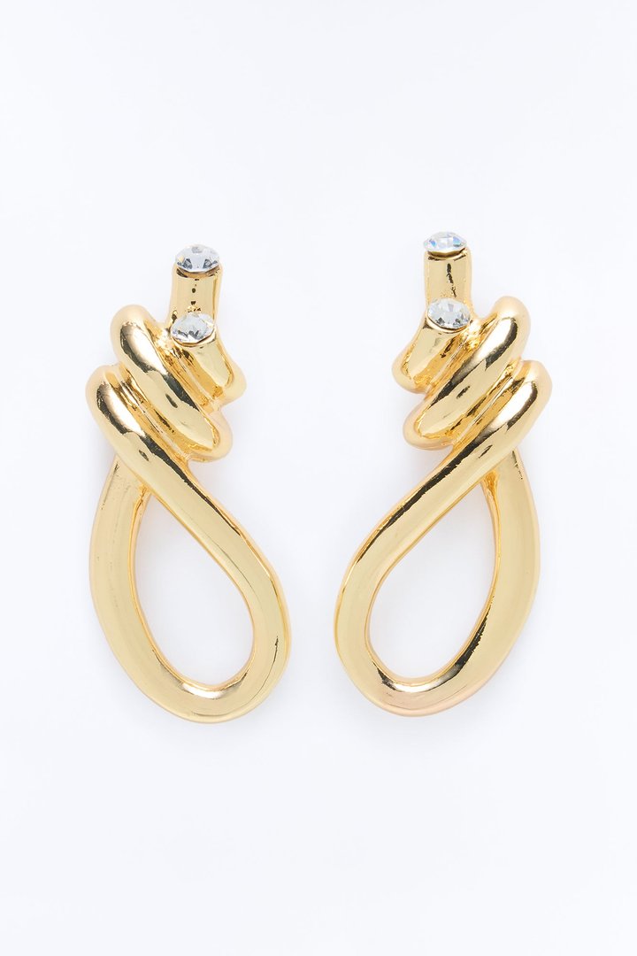 Knot Yours Drop Earrings - Gold