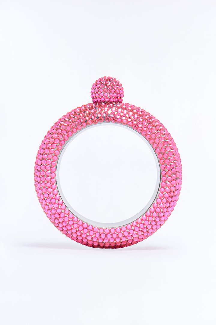 Night Out Secret Rhinestone Flask - Pink