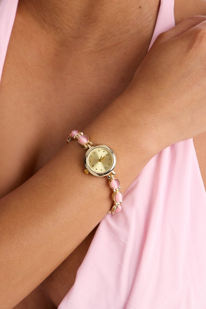 Peace And Serenity Watch - Gold/Pink