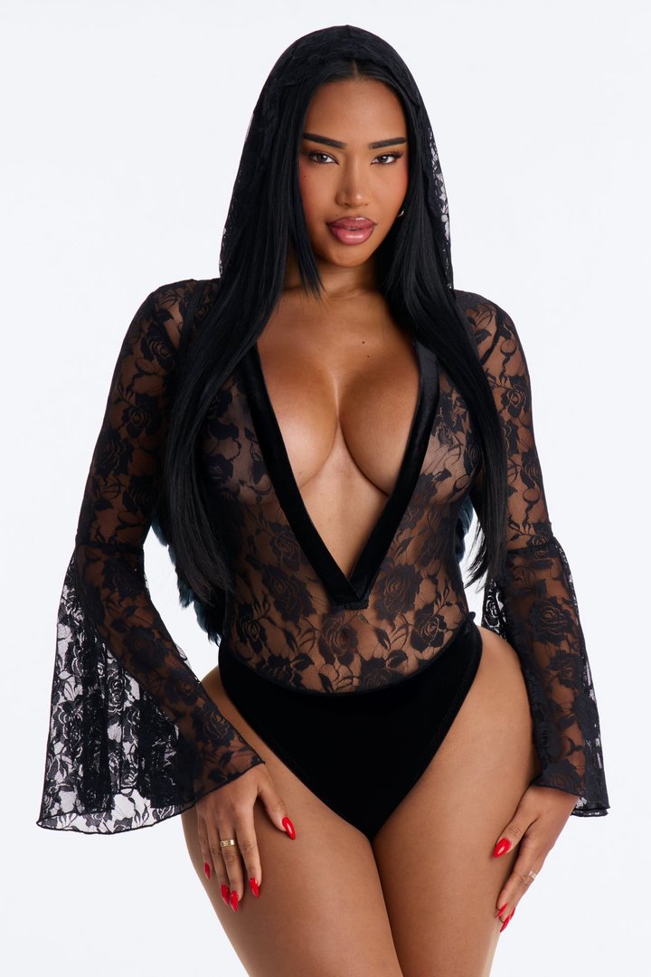 Forbidden Halo 2 Piece Halloween Costume - Black
