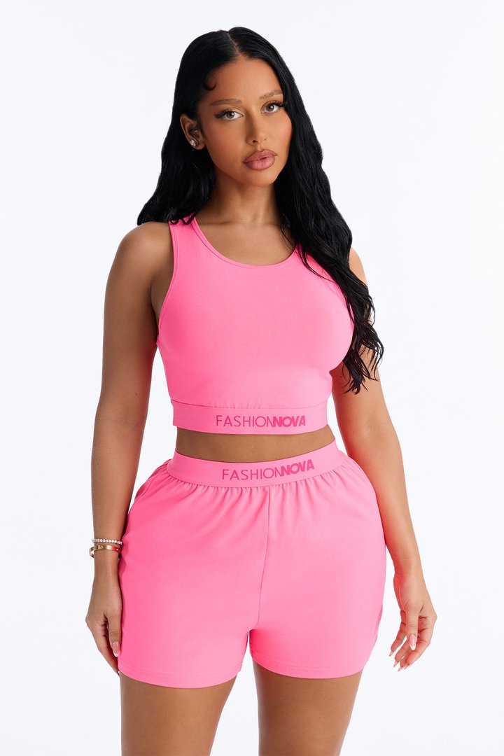 FN Mood Loose Cotton Boxer - Hot Pink