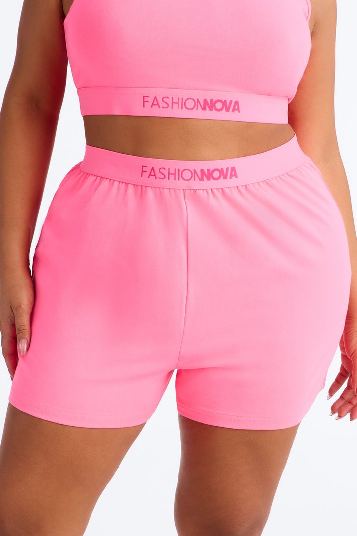 FN Mood Loose Cotton Boxer - Hot Pink
