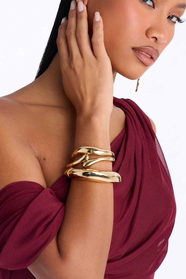 Got It Like That 3 Piece Bracelet Set - Gold