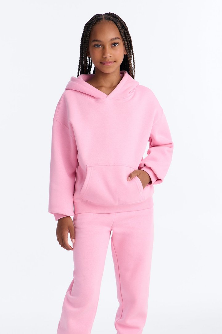Mini Stole Your Toys Fleece Jogger Set - Pink