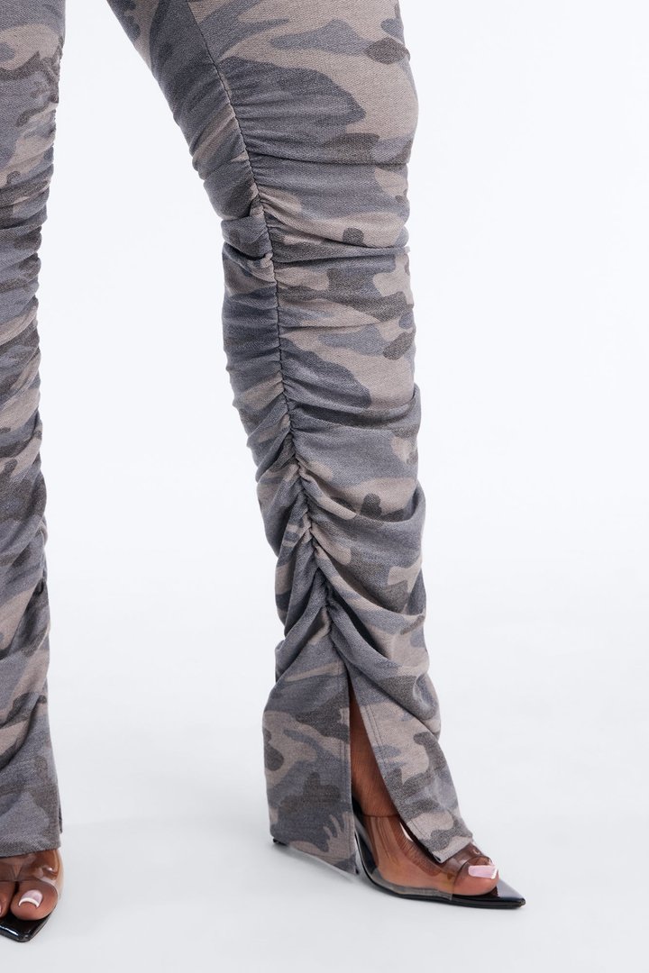 Labeled Luxe Stacked Skinny Pant - Green/combo