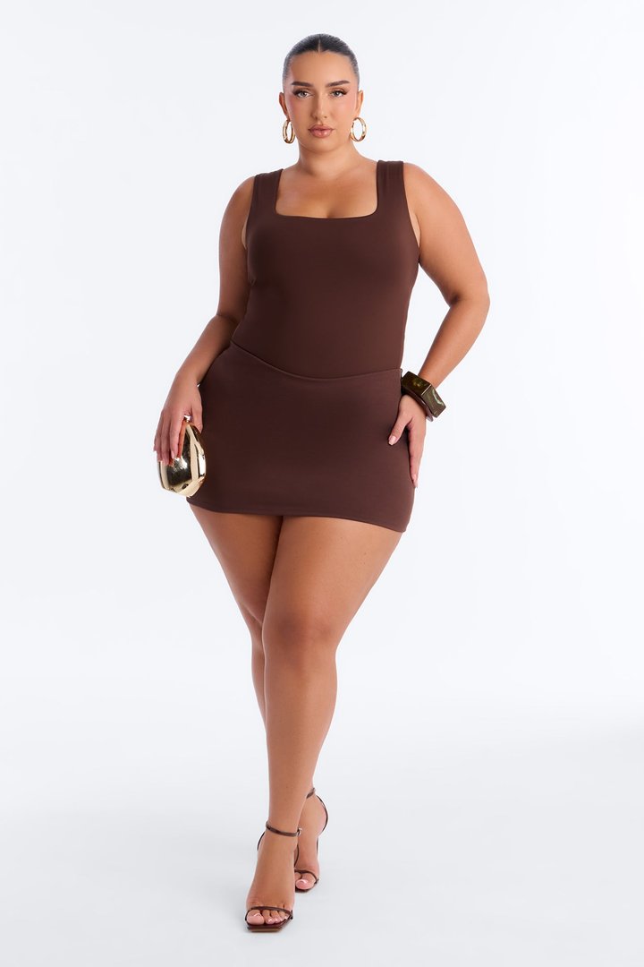 Adriana Smooth Fit Bodysuit - Brown