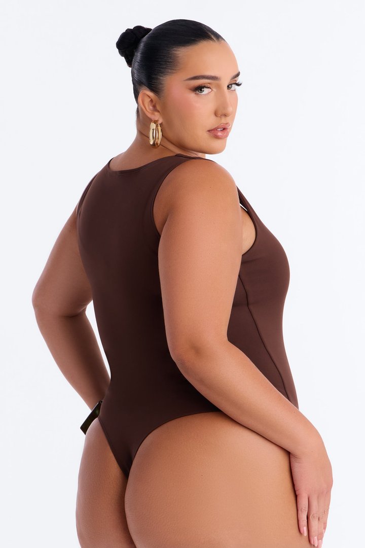 Adriana Smooth Fit Bodysuit - Brown