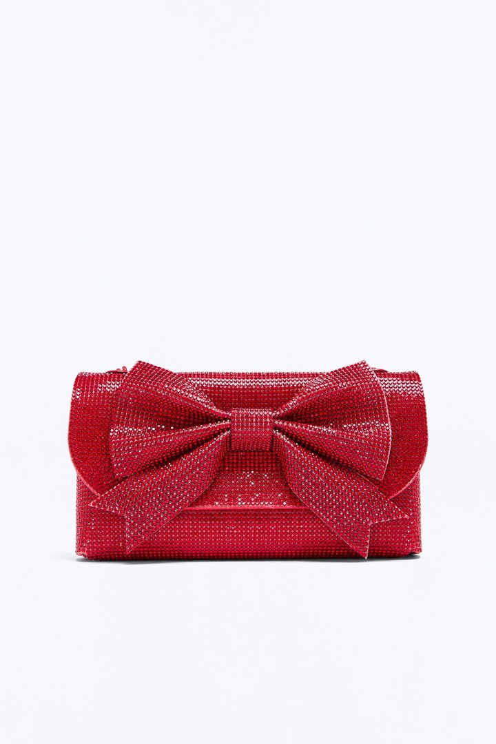 Find The Right Bow Handbag - Red