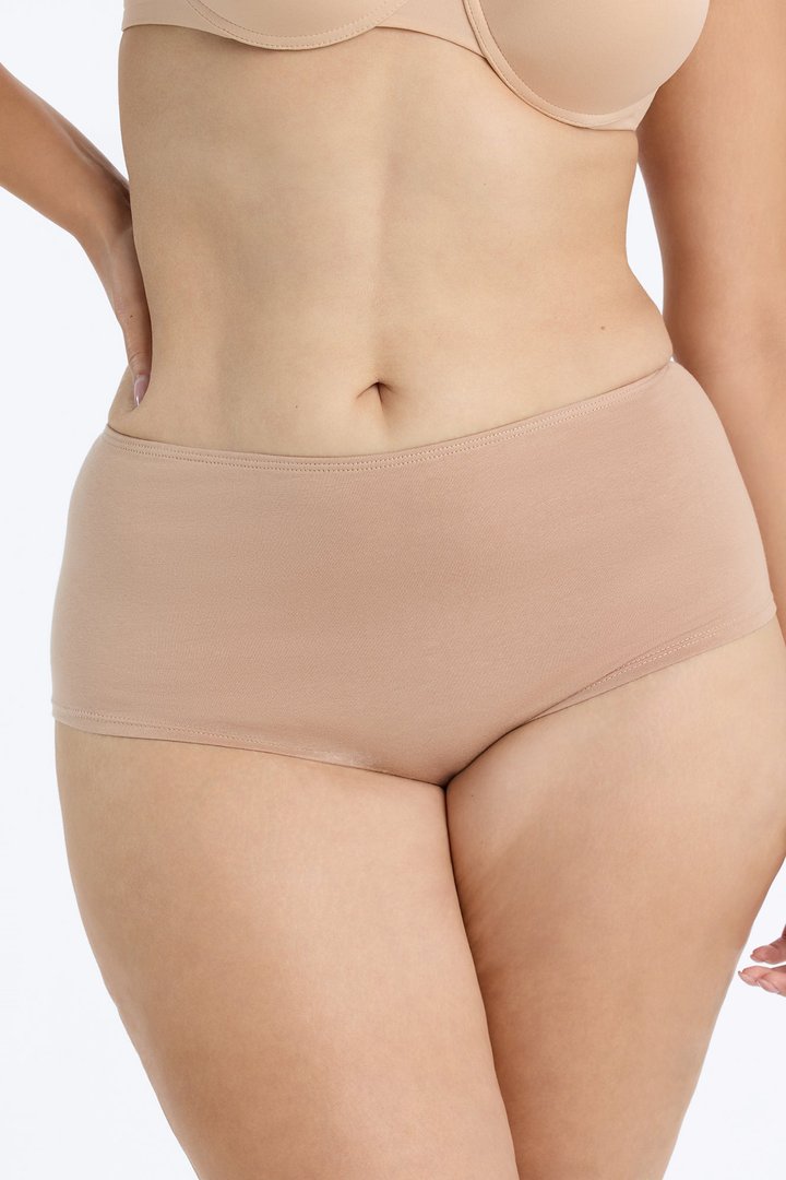 Nova Cotton Boyshort Panty - Nude