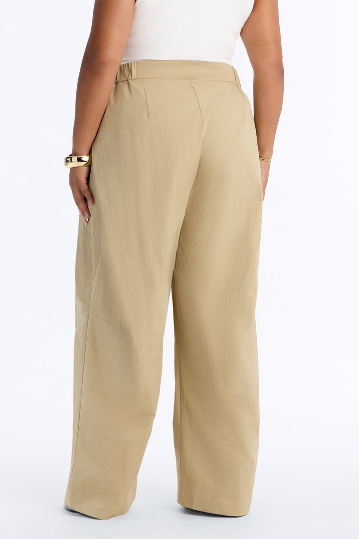 Slick Moves Only Windbreaker Barrel Pant 31″ - Taupe