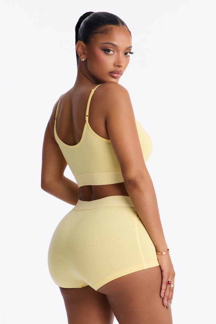 FN Mood Cami And Boxer Set - Butter Yellow