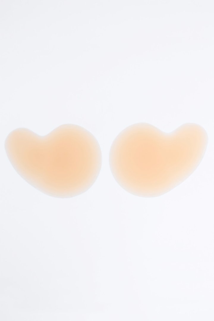 Smooth Lifting Nipple Cover Silicone Bra Pasties - Nude