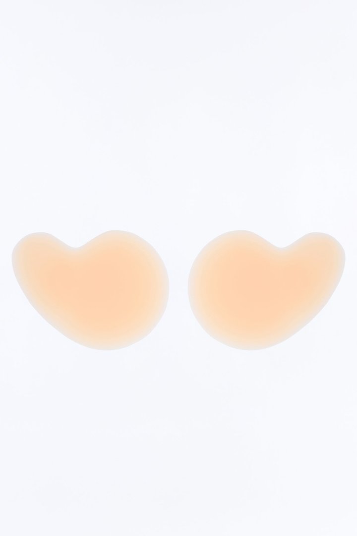 Smooth Lifting Nipple Cover Silicone Bra Pasties - Tan