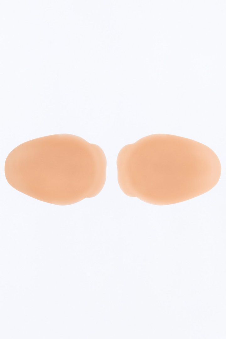 Smooth Nipple Cover Silicone Bra Pasties - LightBrown