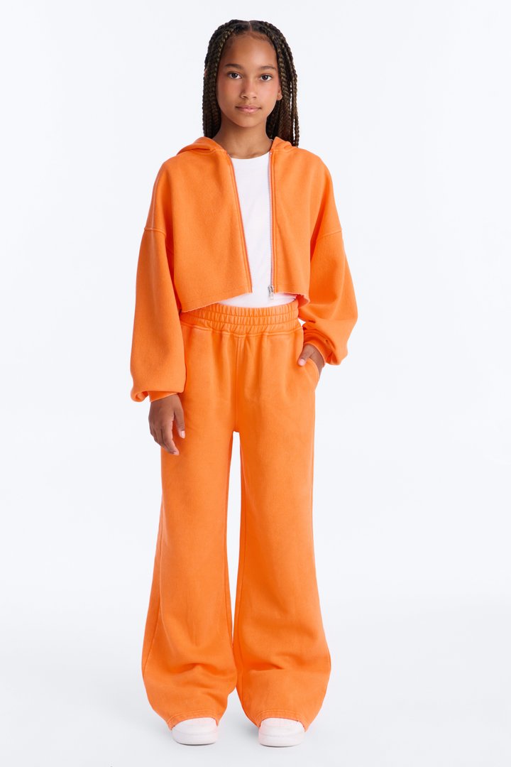 Mini On The Go Fleece Pant Set II - Orange
