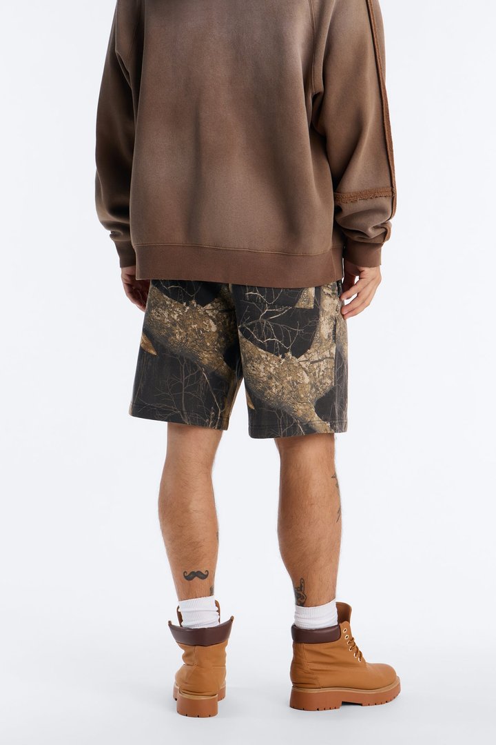 Real Tree Shadow Los Angeles Rhinestone Sweatshort - Camouflage