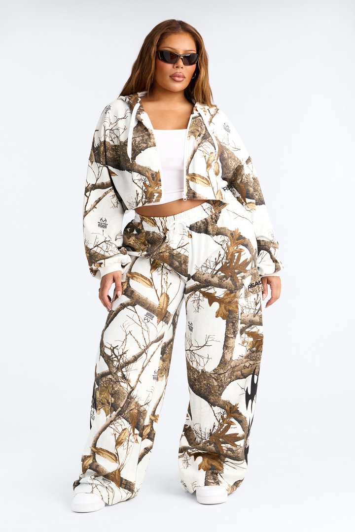 Realtree Wide Leg Pant - White/combo
