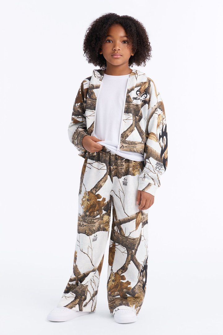 Mini Realtree Wide Leg Pant - White/combo