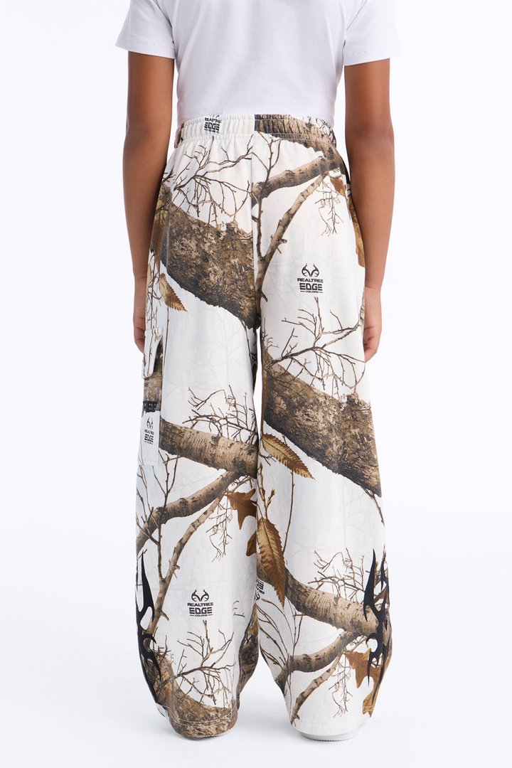 Mini Realtree Wide Leg Pant - White/combo