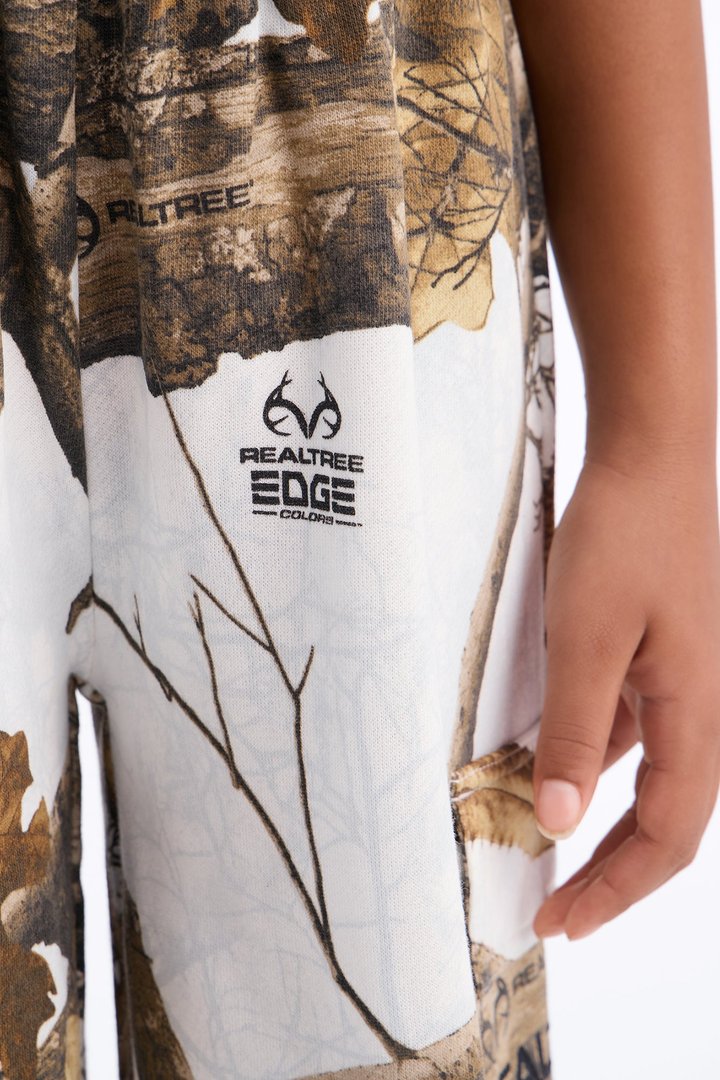 Mini Realtree Wide Leg Pant - White/combo