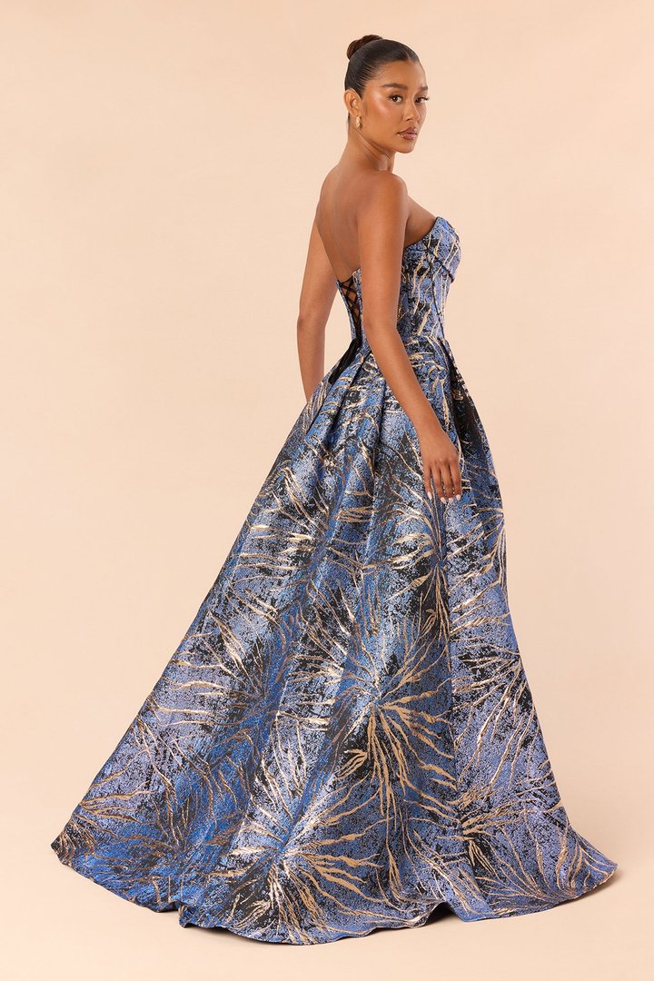Night At The Soiree Gown - Blue/combo