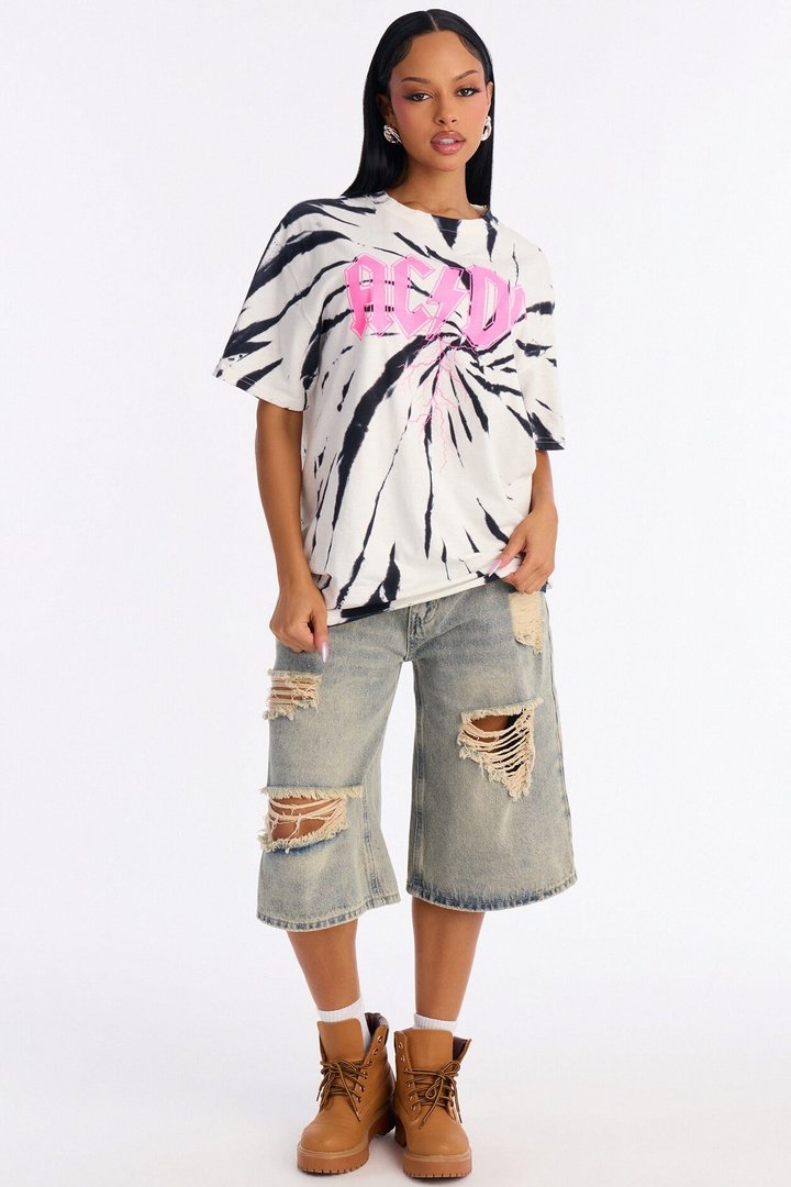 ACDC Spiral Washed Tee - Multi Color
