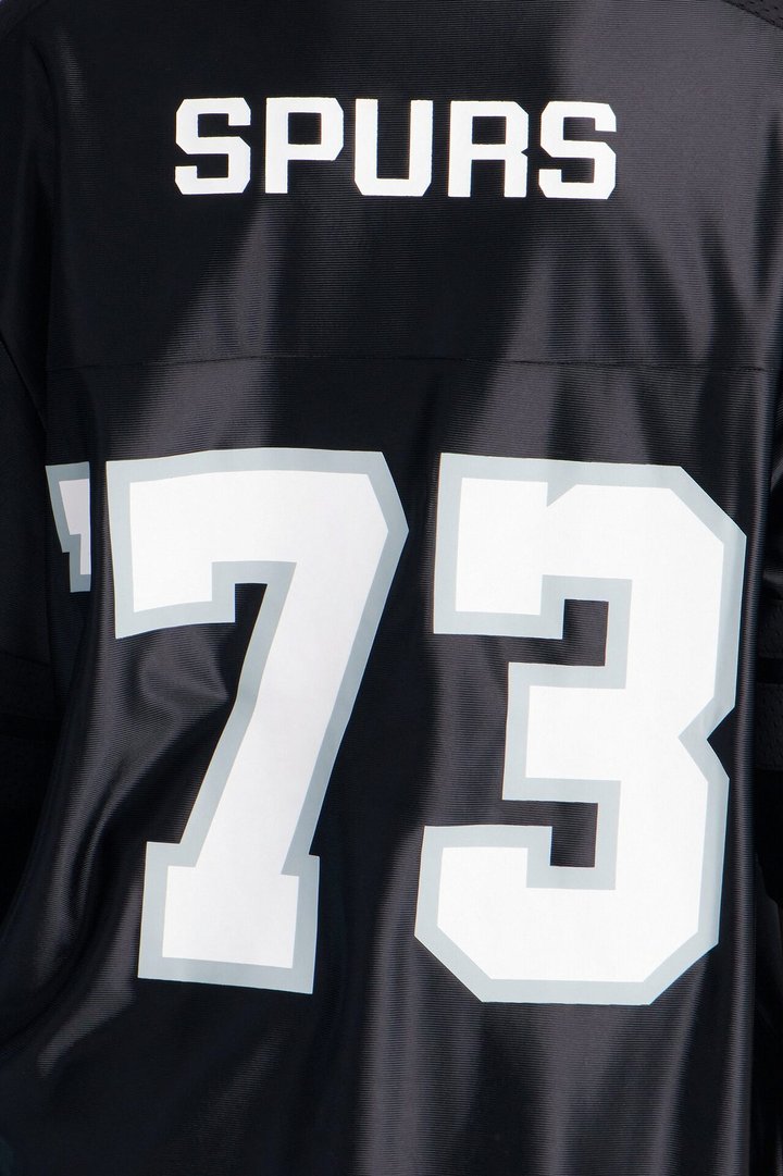NBA Spurs Oversized Mesh Tee - Black