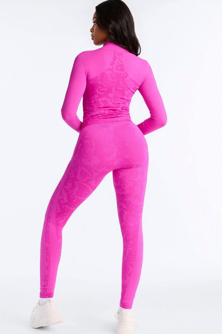 Weekend Errands Seamless Legging Set - Fuchsia
