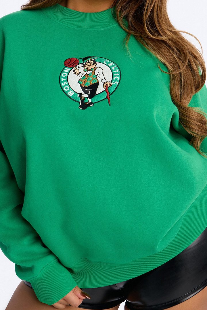 NBA Boston Celtics Fleece Crew Neck Sweatshirt - Kelly Green