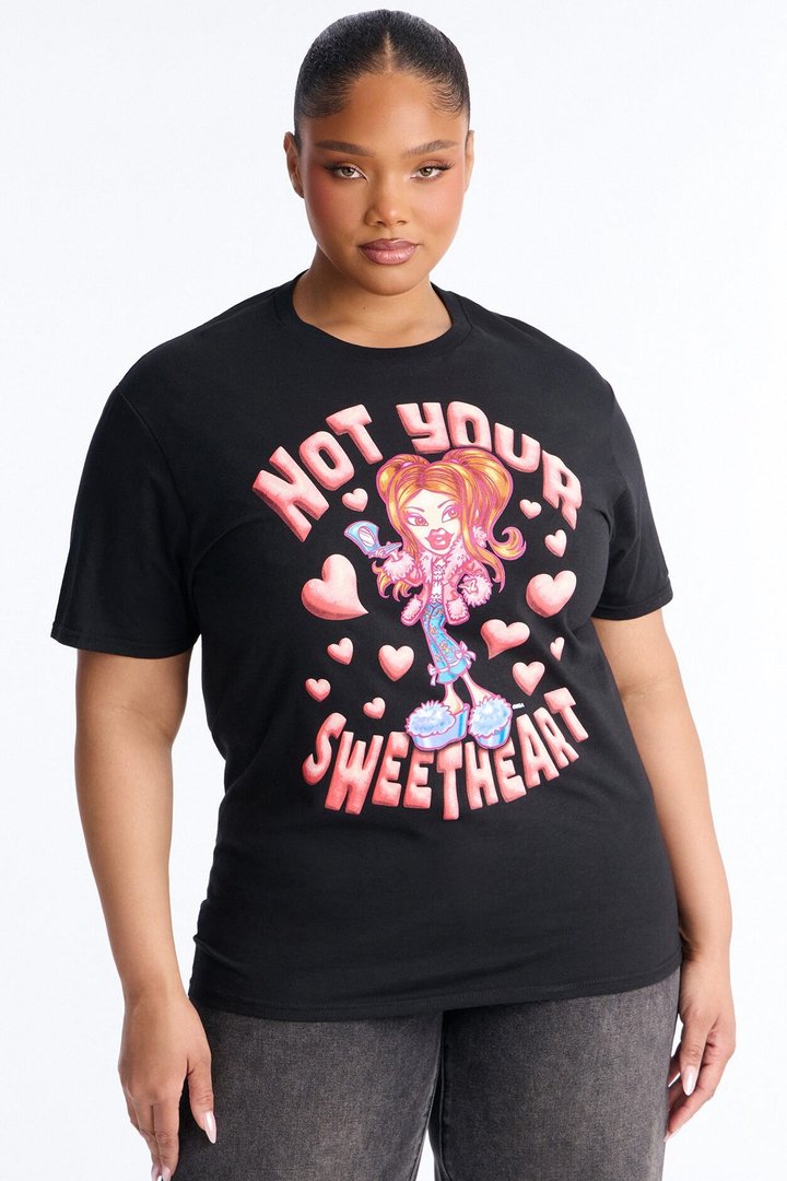 Bratz Not Your Sweetheart Tee - Black