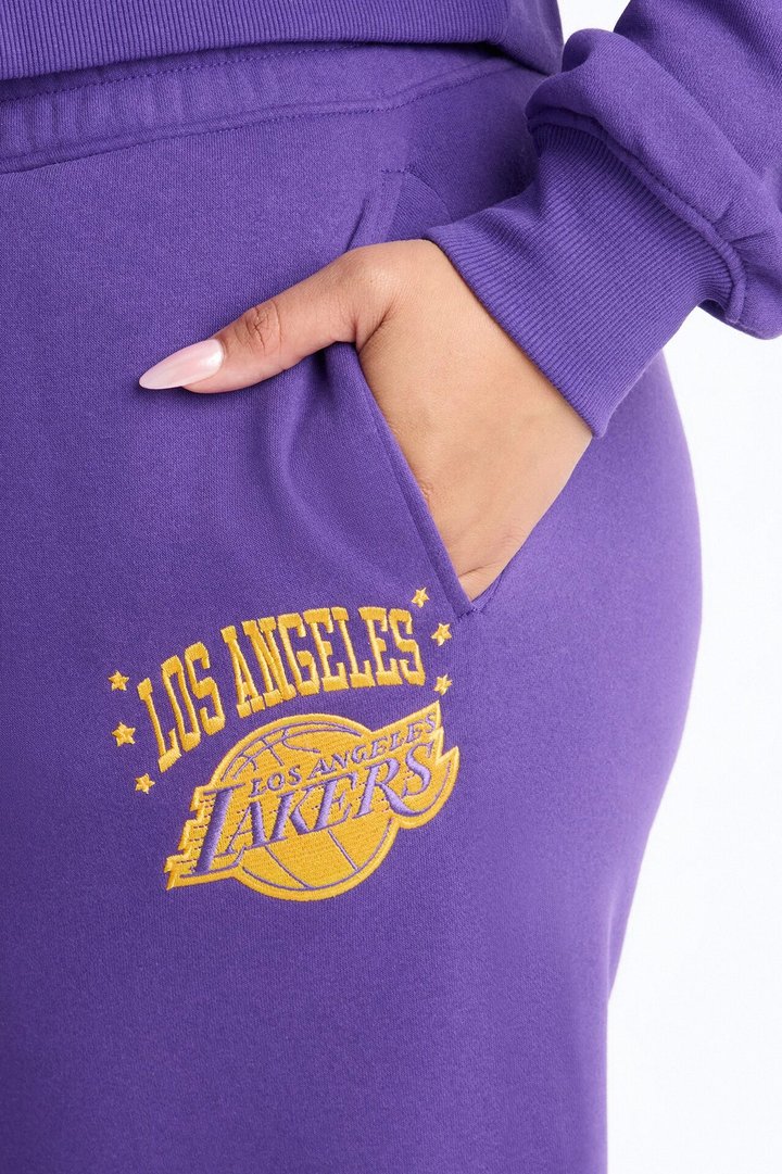 NBA LA Lakers Fleece Wide Leg Pants - Purple