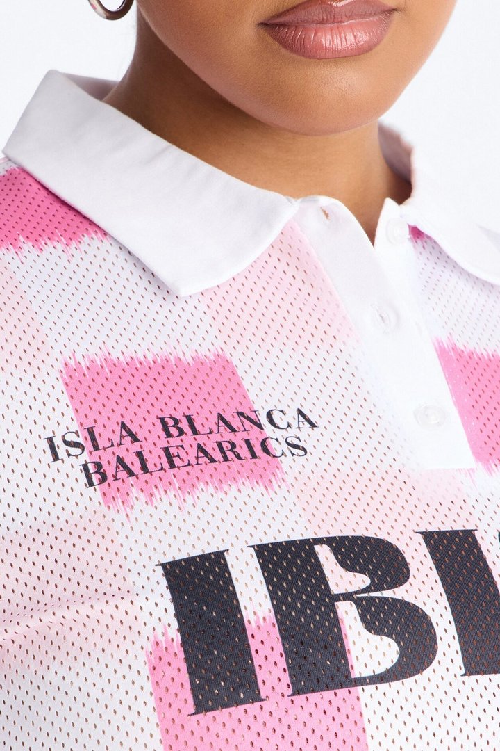 Ibiza Checkered Jersey - Pink/combo