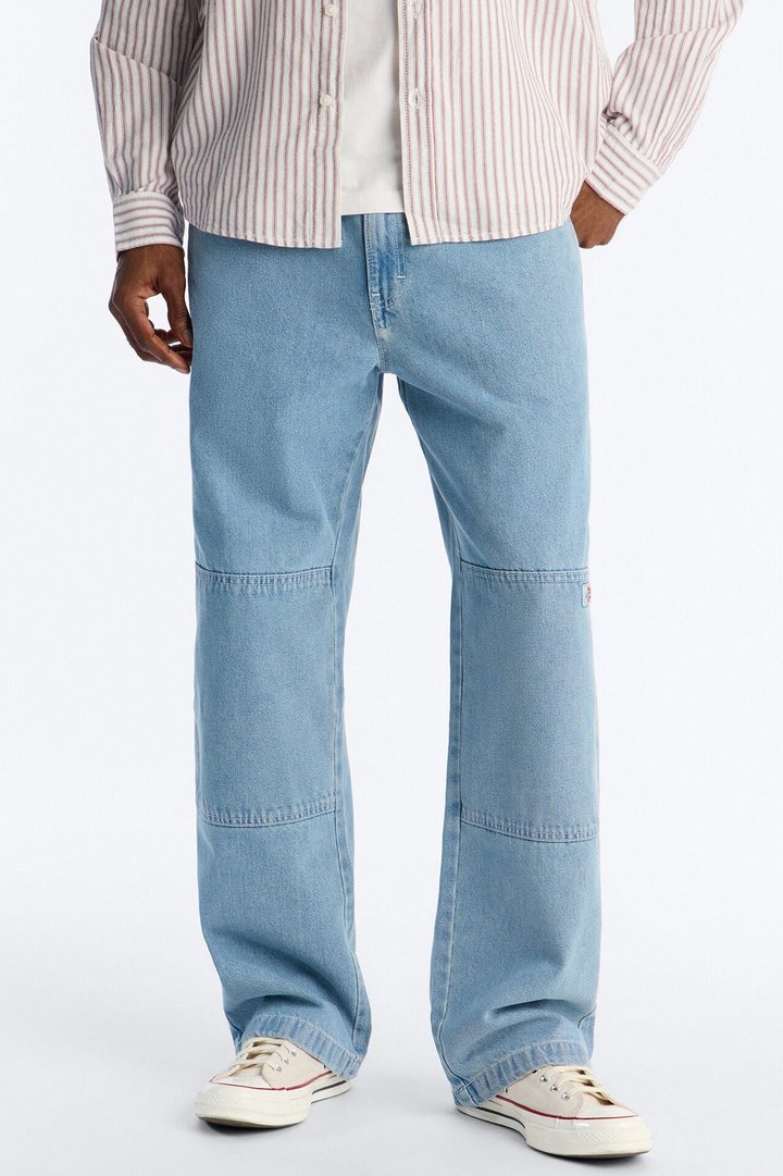 Dickies Loose Fit Double Knee Jean - Light Blue Wash