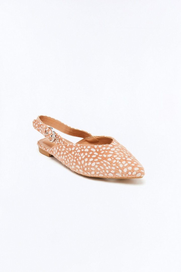 Loreta Slingback Flats - Beige