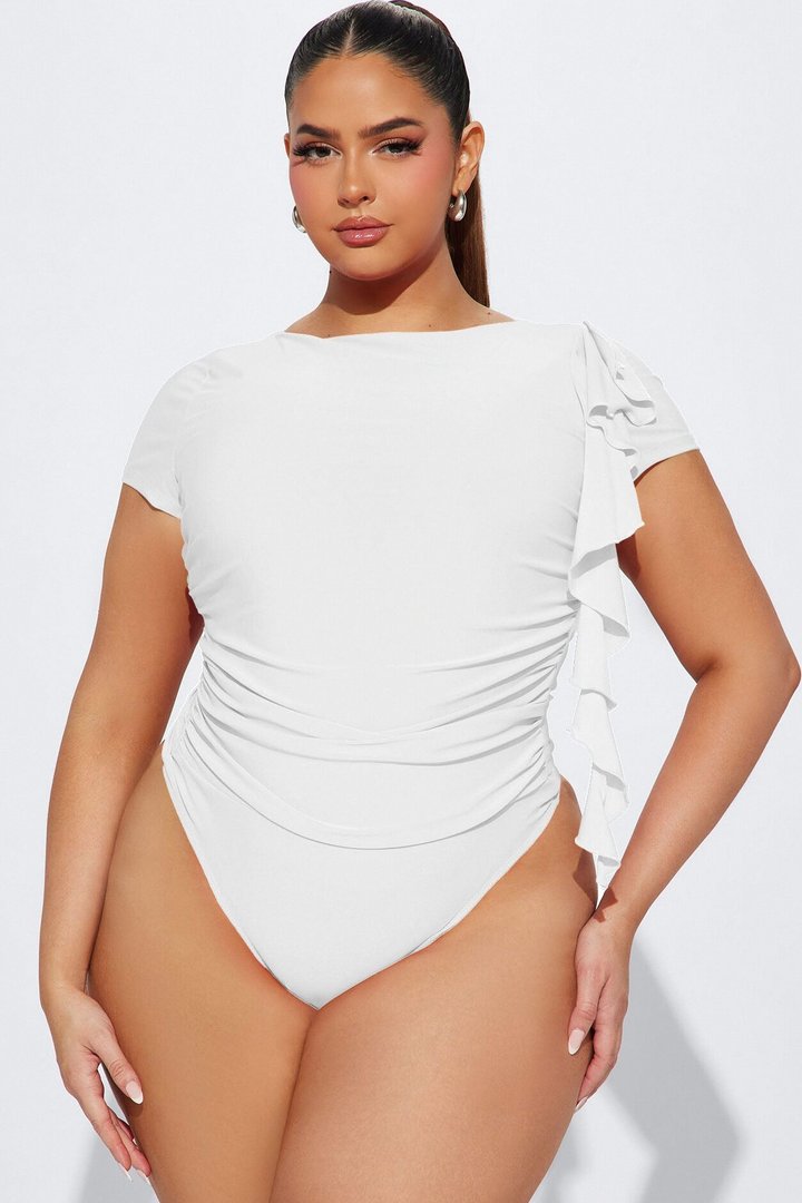 Foreign Love Bodysuit - White