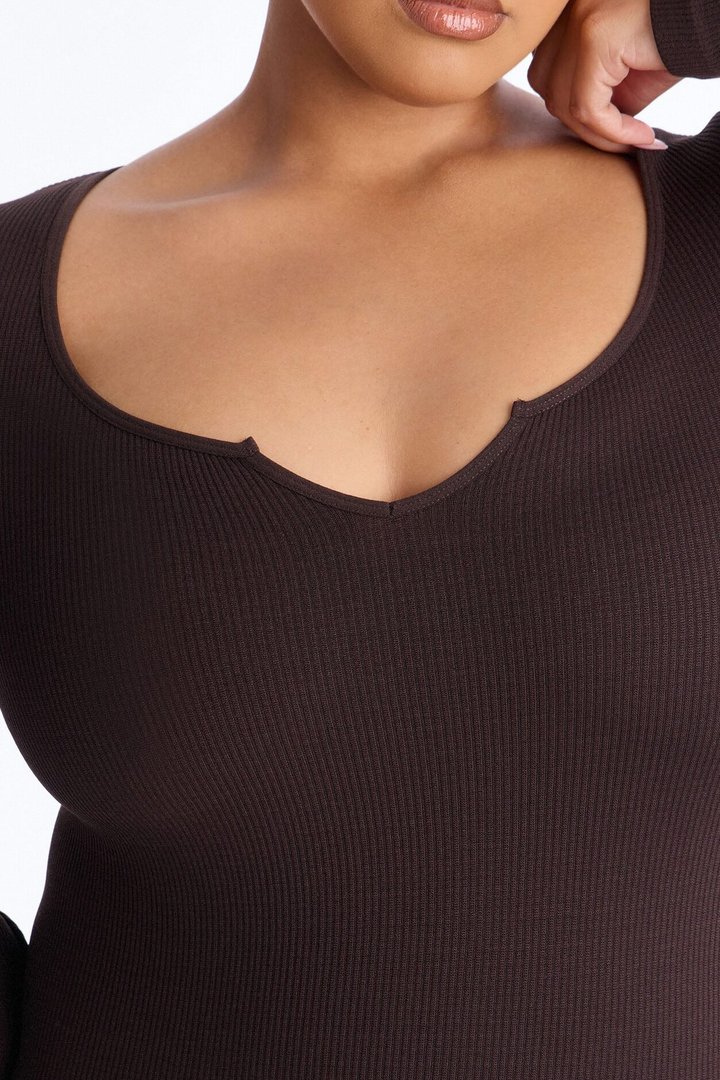 Giada Seamless Jumpsuit - Chocolate