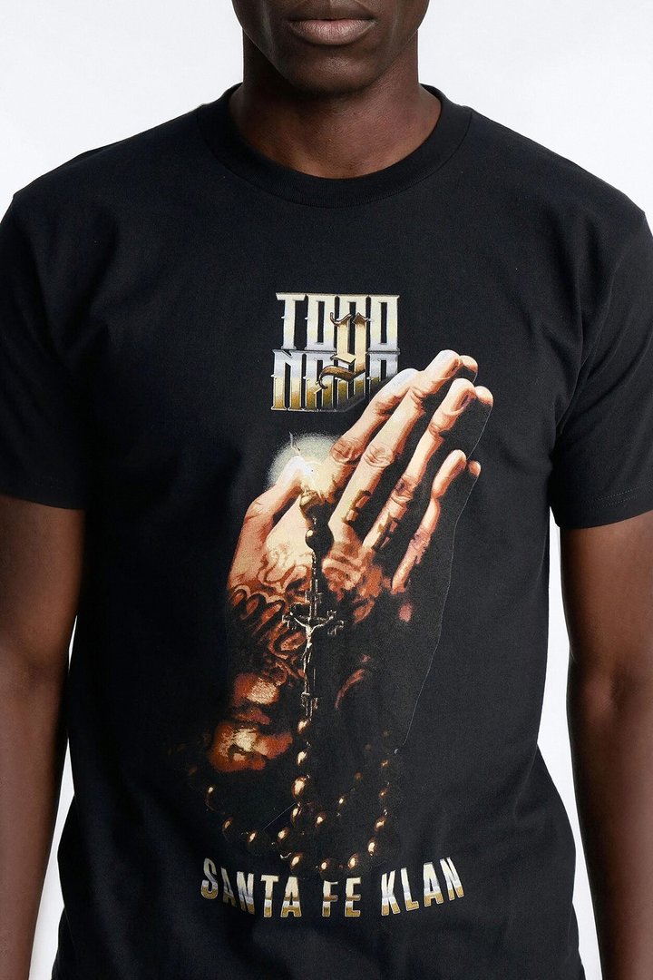 Santa Fe Klan Praying Hands Short Sleeve Tee - Black