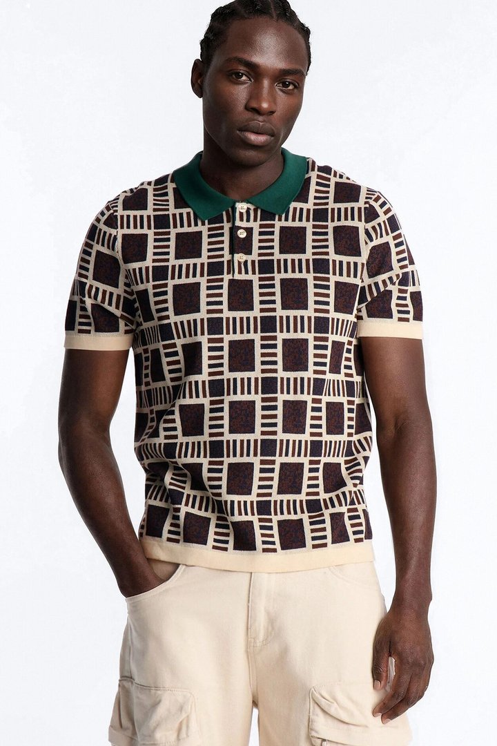 Westbury Knit Polo - Brown
