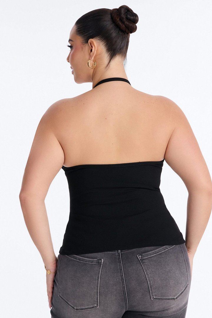Gaia Snatched Tank Top - Black