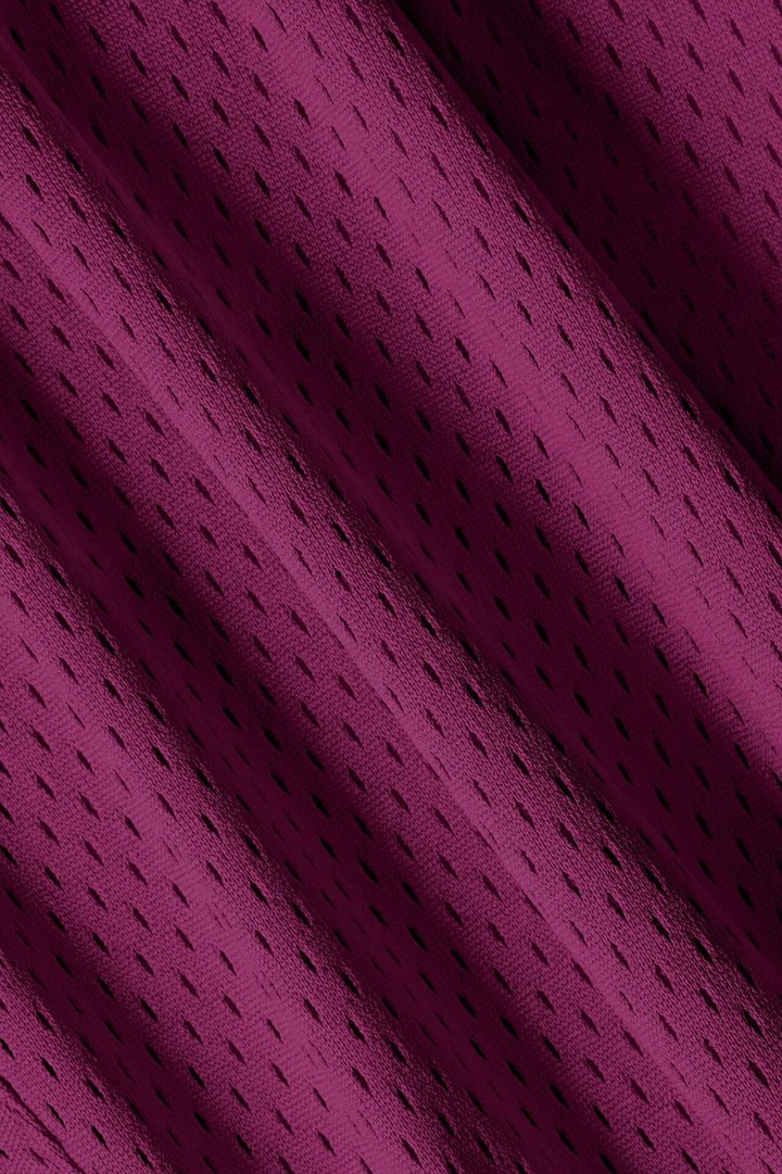 Athletic Mesh 7″ Basketball Shorts - Merlot