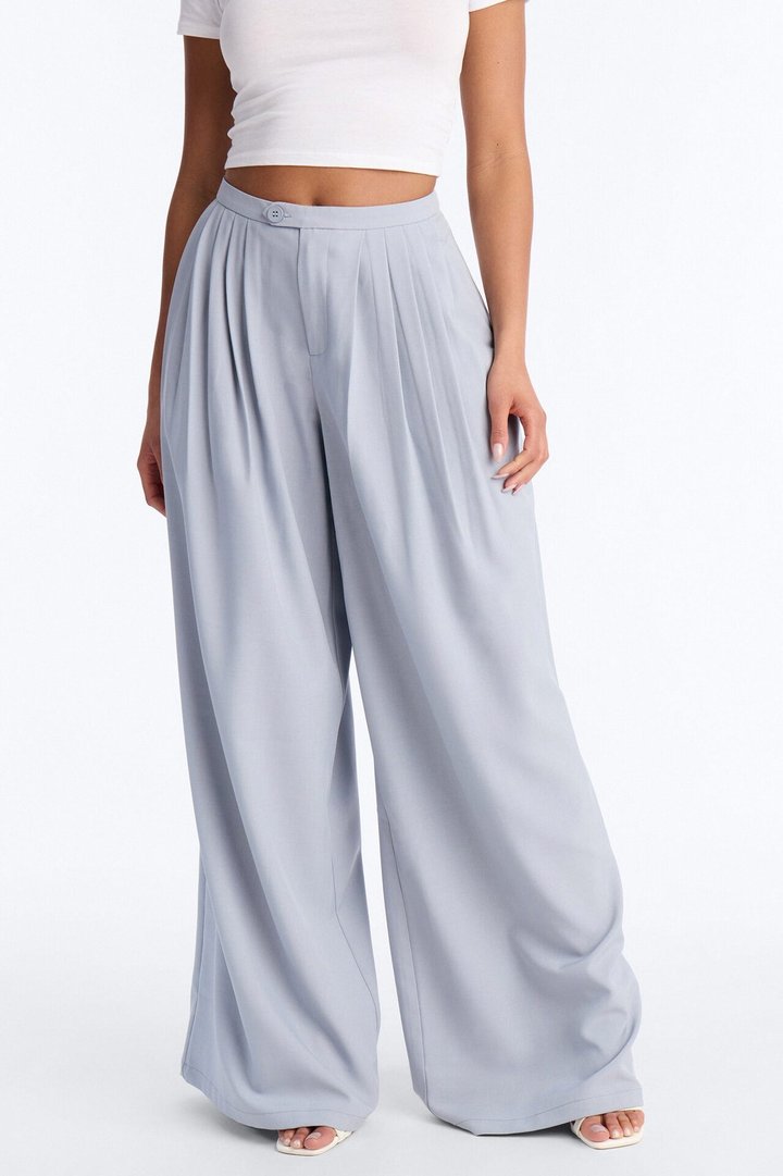 Power Moves Daily Pleated Low Rise Trouser 33″ - Blue