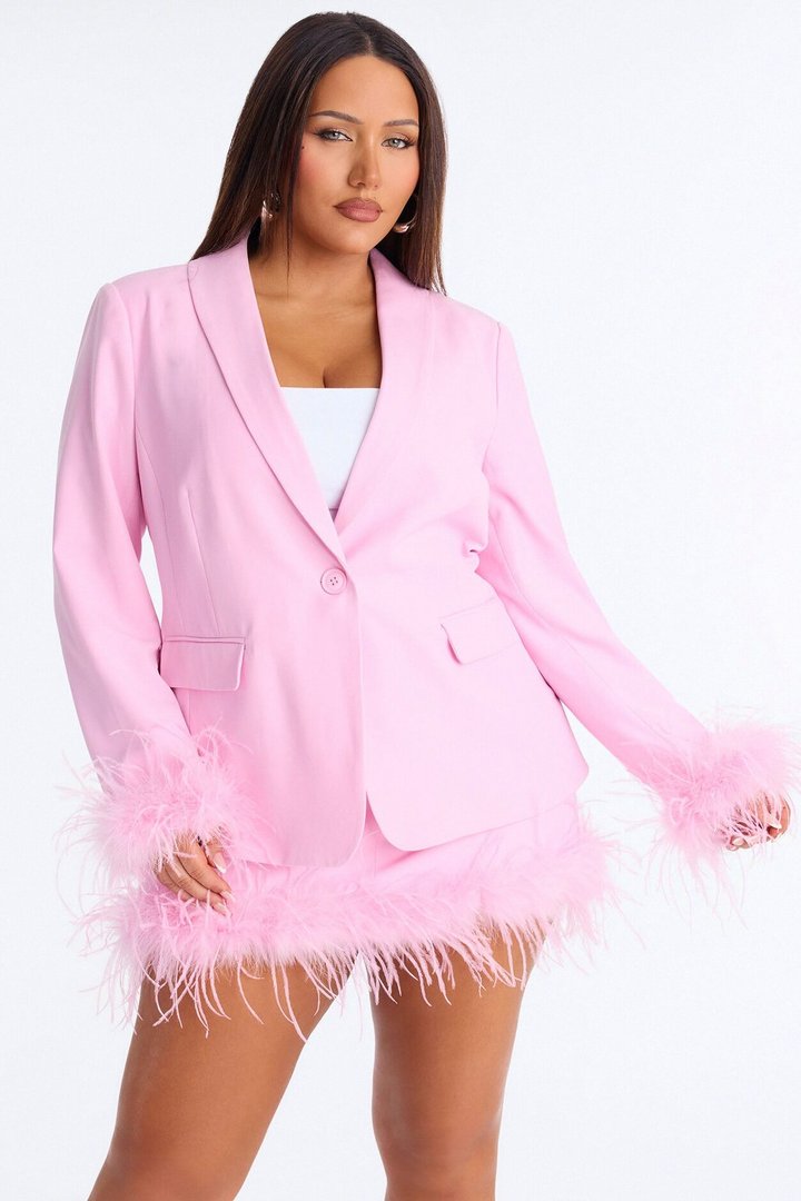 Mariah Fitted Blazer - Pink
