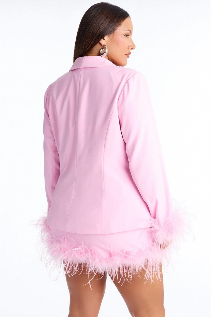 Mariah Fitted Blazer - Pink
