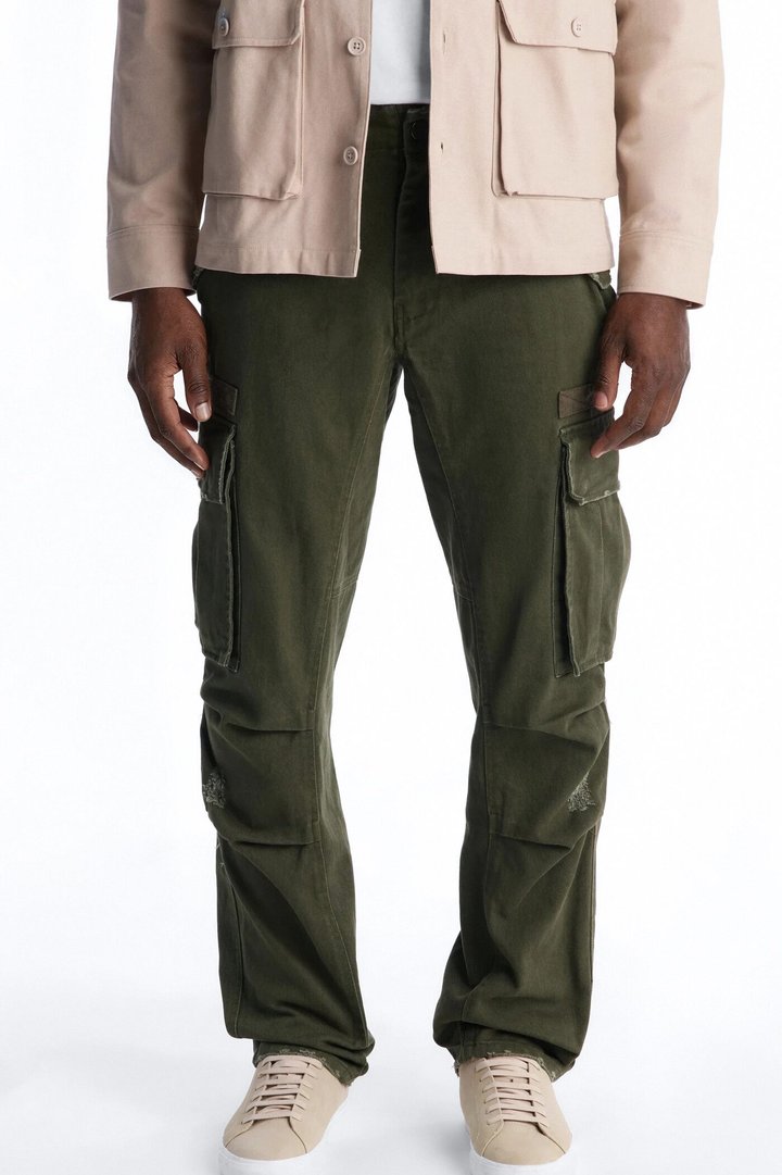 Straight Carter Point Utility Pant - Olive