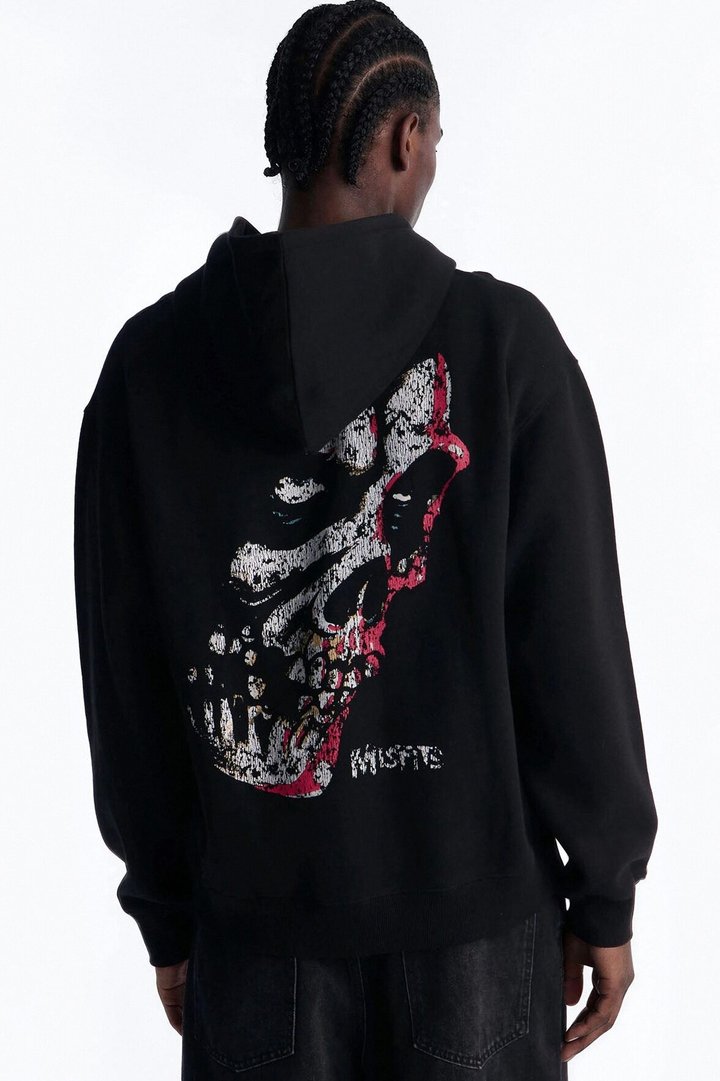 MIsfits Vintage Zip Hoodie - Black Wash