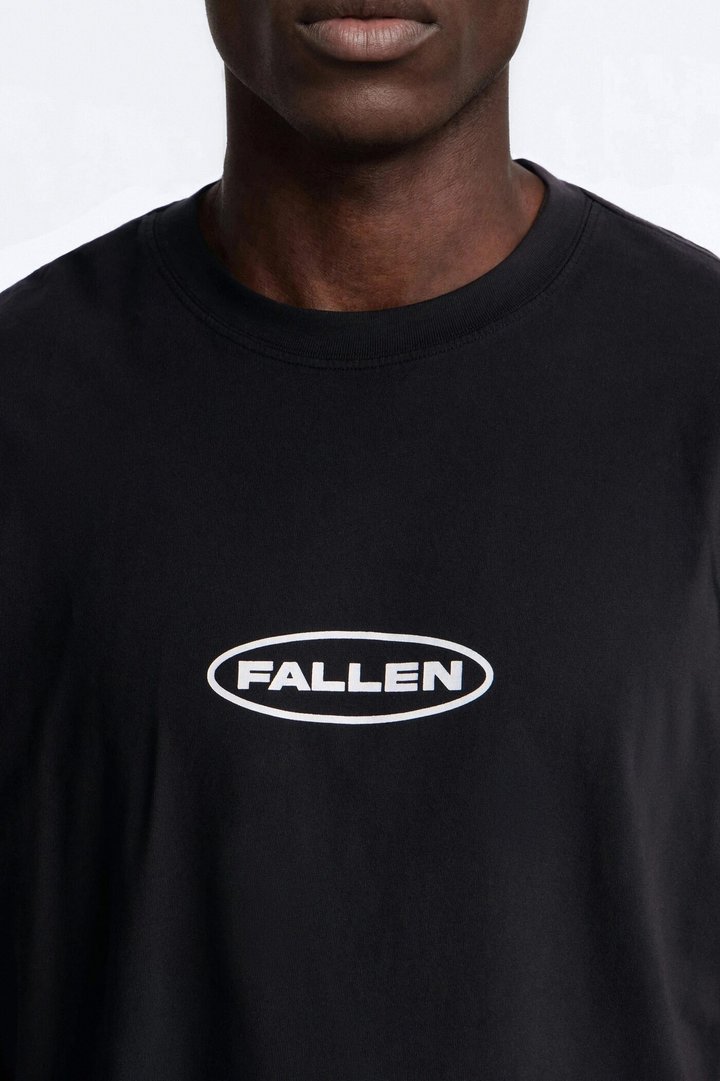 Fallen But Not Lost Oversized Short Sleeve Tee - Black Wash