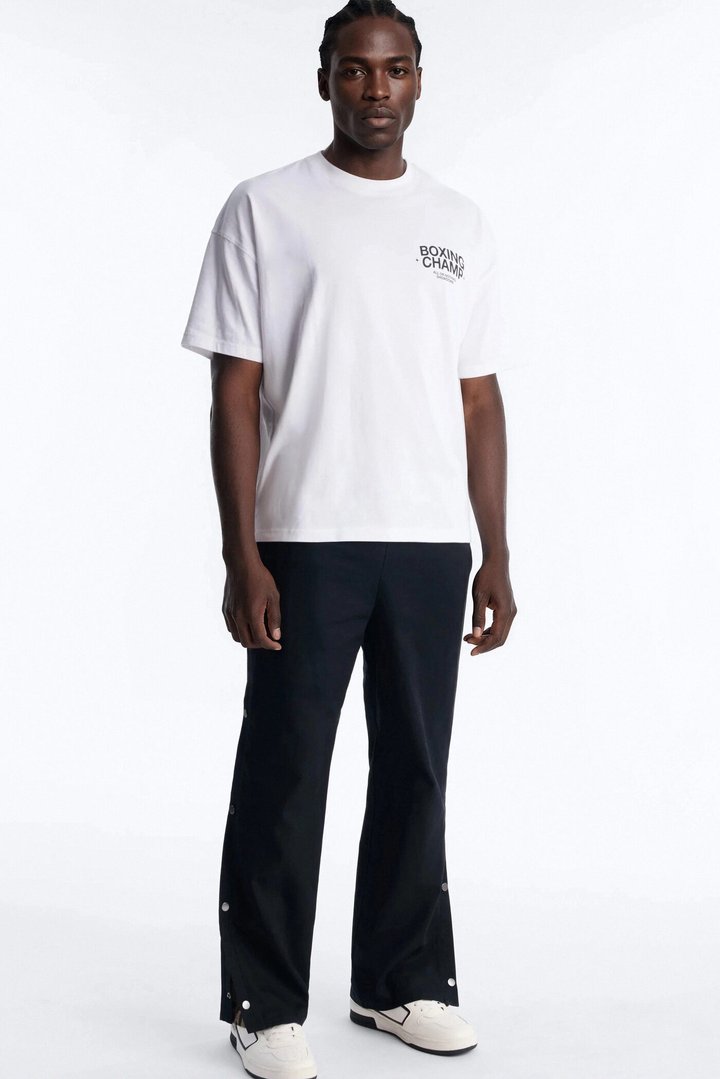 Boxing Champ Oversized Short Sleeve Tee - White