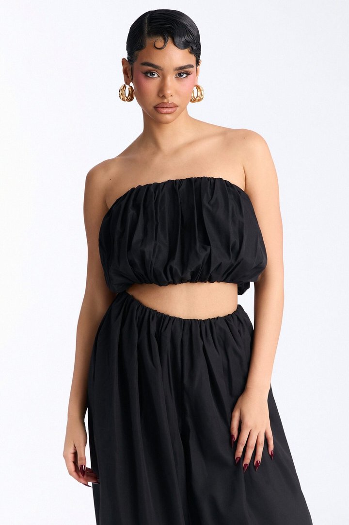 So Into You Balloon Pant Set - Black